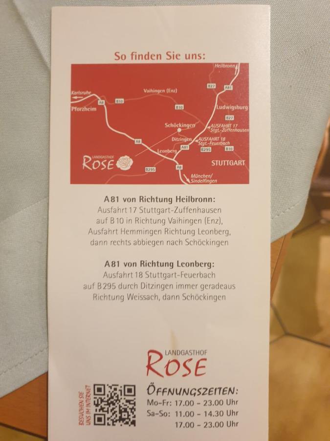 Landgasthof Rose Hotel Ditzingen Buitenkant foto